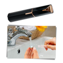 Rasoir elétrico Gdbsdk para pelos faciais, aparelho de cuidado facial com acabamento em rosa, para um barbear preciso e confortável.
