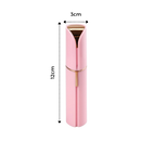 Rasoir elétrico Gdbsdk para pelos faciais, dispositivo de rasagem e cuidados com design rosa.