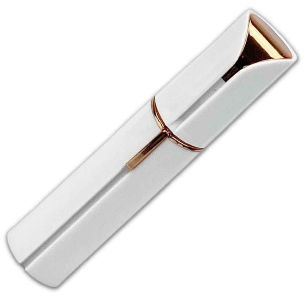 Rasoir elétrico Gdbsdk para pelos faciais, aparelho de rasagem e cuidados com design rosa em uso na pele.
