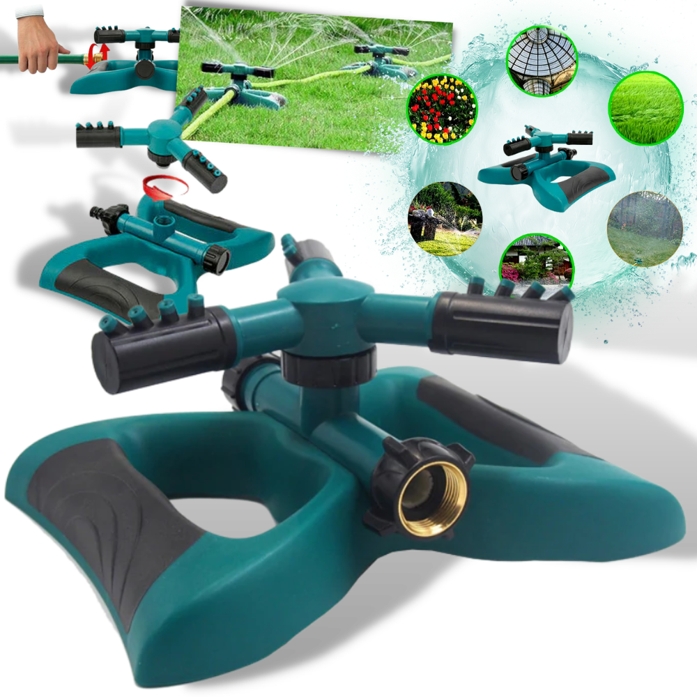 Bico de irrigação ajustável a 360° da Gear Mechanical, ideal para sistemas de irrigação e jardinagem.