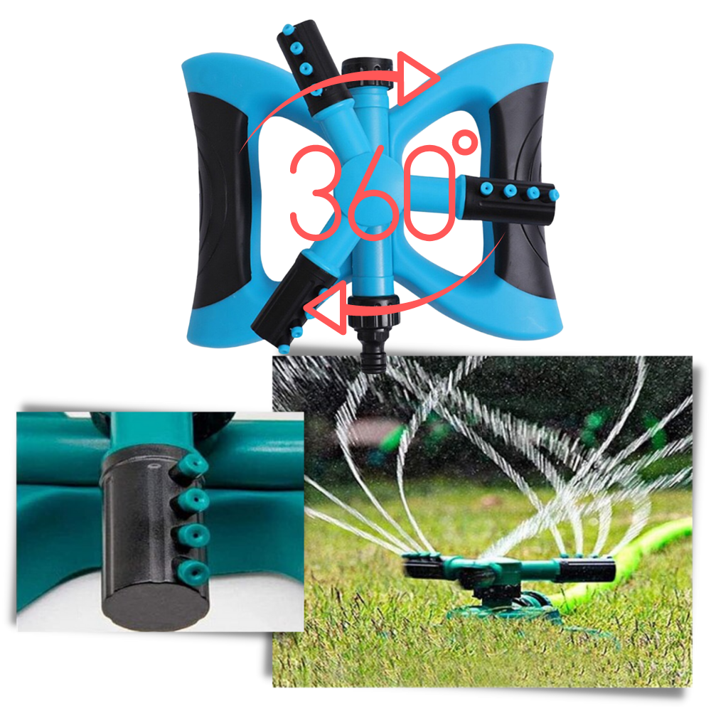 Cabeça de irrigação ajustável Gear Mechanical, spray de 360 graus para sistema de irrigação e jardinagem.