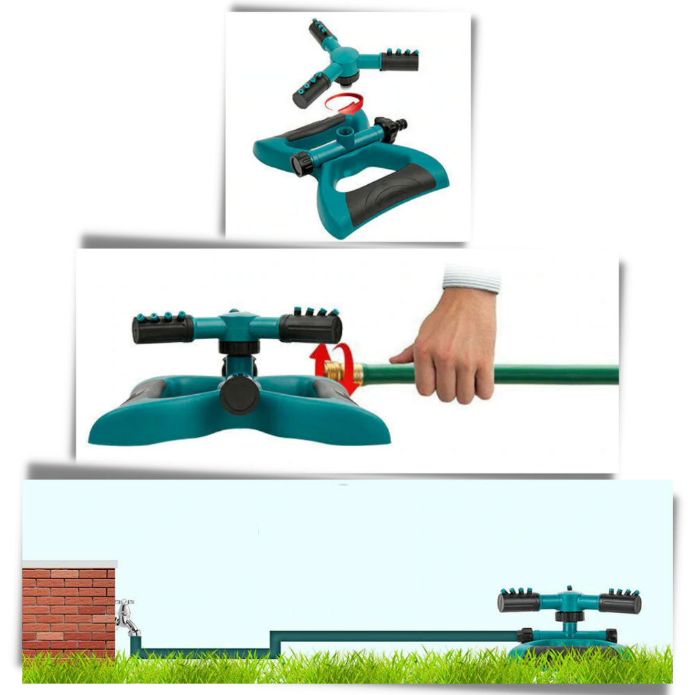 Bico de irrigação ajustável a 360° da Gear Mechanical para sistemas de irrigação e jardinagem.