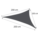 Sombrinha de vela triangular cinza da Gear Mechanical para uso externo, resistente à água e ideal para áreas ao ar livre