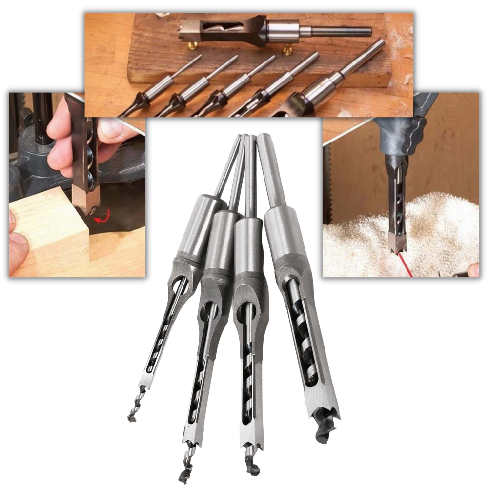 Conjunto de jogos de brocas bisectionais para furadeiras e parafusadeiras da marca Genérica, com várias pontas para diferentes usos.