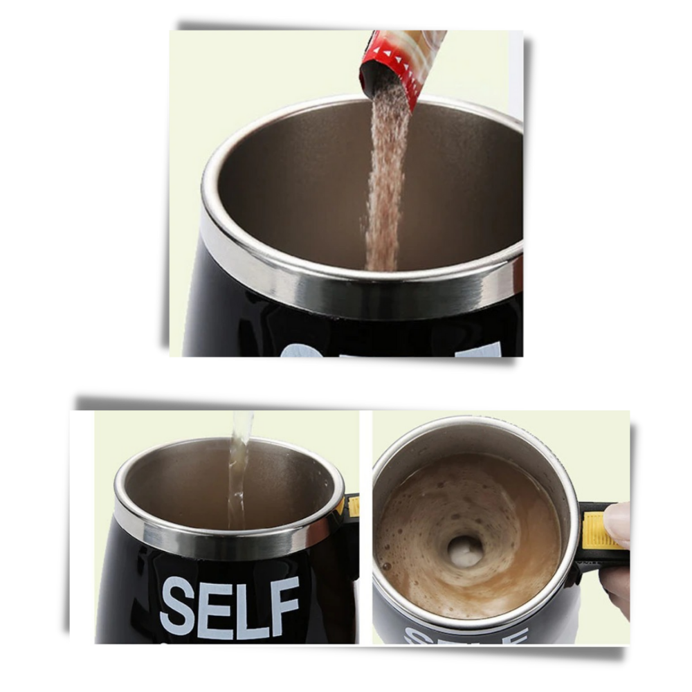 Tasse magnética de utensílios de cozinha da marca Genérica, com design branco e funcionalidade de remuage automático.