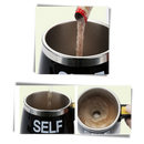 Tasse magnética de utensílios de cozinha da marca Genérica, com design branco e funcionalidade de remuage automático.
