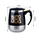 Tasse magnética de artes de mesa branca com remuage automático, ideal para bebidas quentes ou frias.