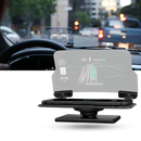 Sistema HUD eletrônico para carro da marca Genérico exibindo projeção de velocidade no painel do veículo