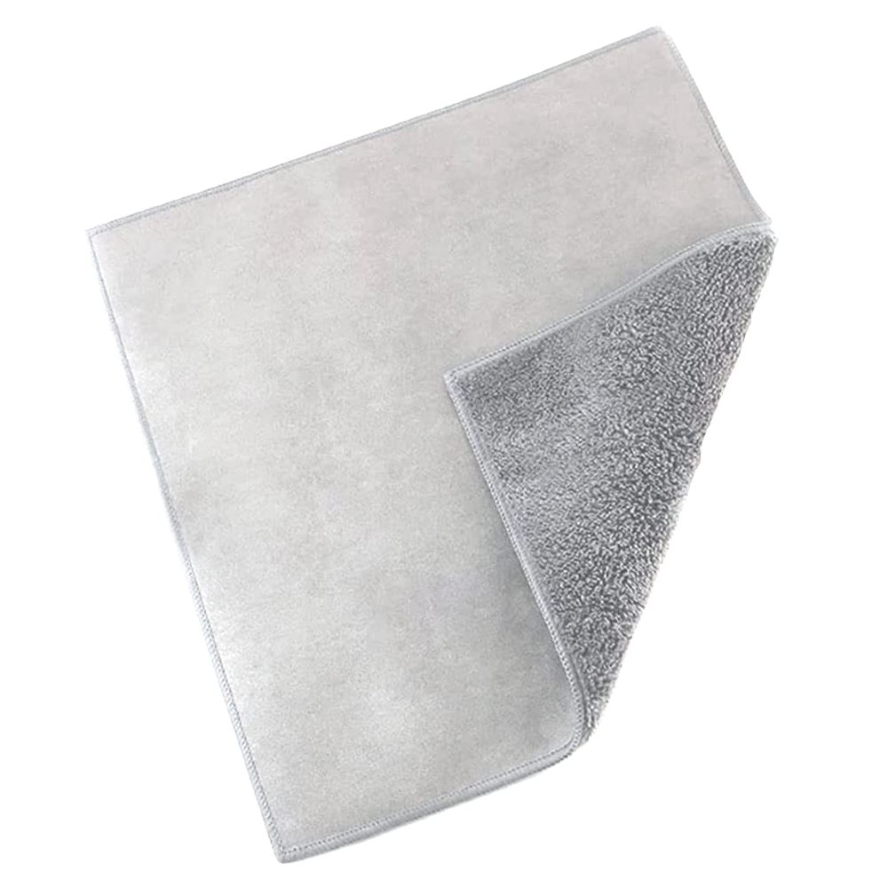 Serviette de nettoyage absorbante para carros, tamanho 30x20cm, de cor cinza, ideal para manutenção e decoração de veículos.