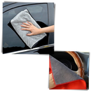 Serviette de nettoyage absorvente para carros, tamanho 30x20cm, para manutenção e decoração de veículos, cor cinza.