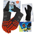 Gants elétricos de inverno da marca Generic, aquecimento para mãos, detalhes das mangas e material acolhedor.