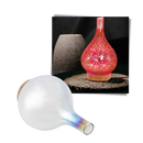 Diffuseur d'huiles essentielles en forme de vase avec motif de feux d'artifice, parfait pour parfums d'intérieur, marque générique.