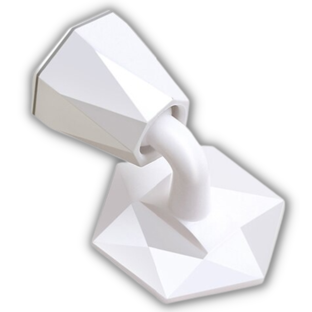 Butoir e suporte de porta em silicone branco para quincaillerie de portas, resistente e fácil de instalar.