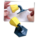 Butoir e suporte de porta em silicone branco para quincaillerie de portas, resistente e fácil de instalar.