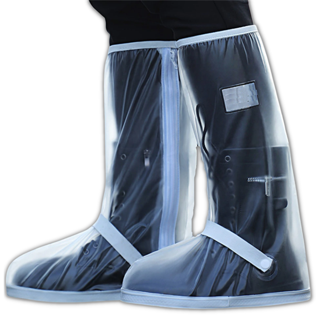 Couvre-chaussures brancos impermeáveis da marca Generic, superfície de plástico resistente para proteção de calçados.