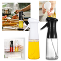 Borrifador de óleo a pressão branco, utensílio de cozinha para spray de óleo culinário, marca genérica.