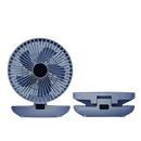 Ventilador portátil Kkmol de cor azul, com difusão suave de ar, ideal para resfriar e ventilar ambientes de forma prática.
