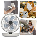 Ventilador portátil Kkmol de difusão suave, ideal para resfriar e ventilar ambientes com fluxo de ar delicado.