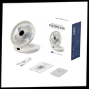Ventilador portátil Kkmol de difusão suave, ideal para resfriar e ventilar ambientes com fluxo de ar delicado e eficiente.