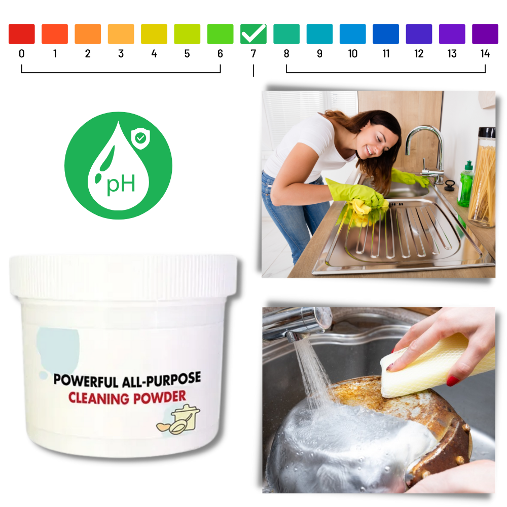 Pó de limpeza suave para uso geral da Jsgek Cleaning, produto doméstico de limpeza seguro e eficaz para várias superfícies.