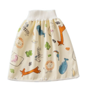 Fralda de pano lavável Gentle&Soft da Qmyliery, com estampa de animais, protegendo contra vazamentos para troca de bebê.