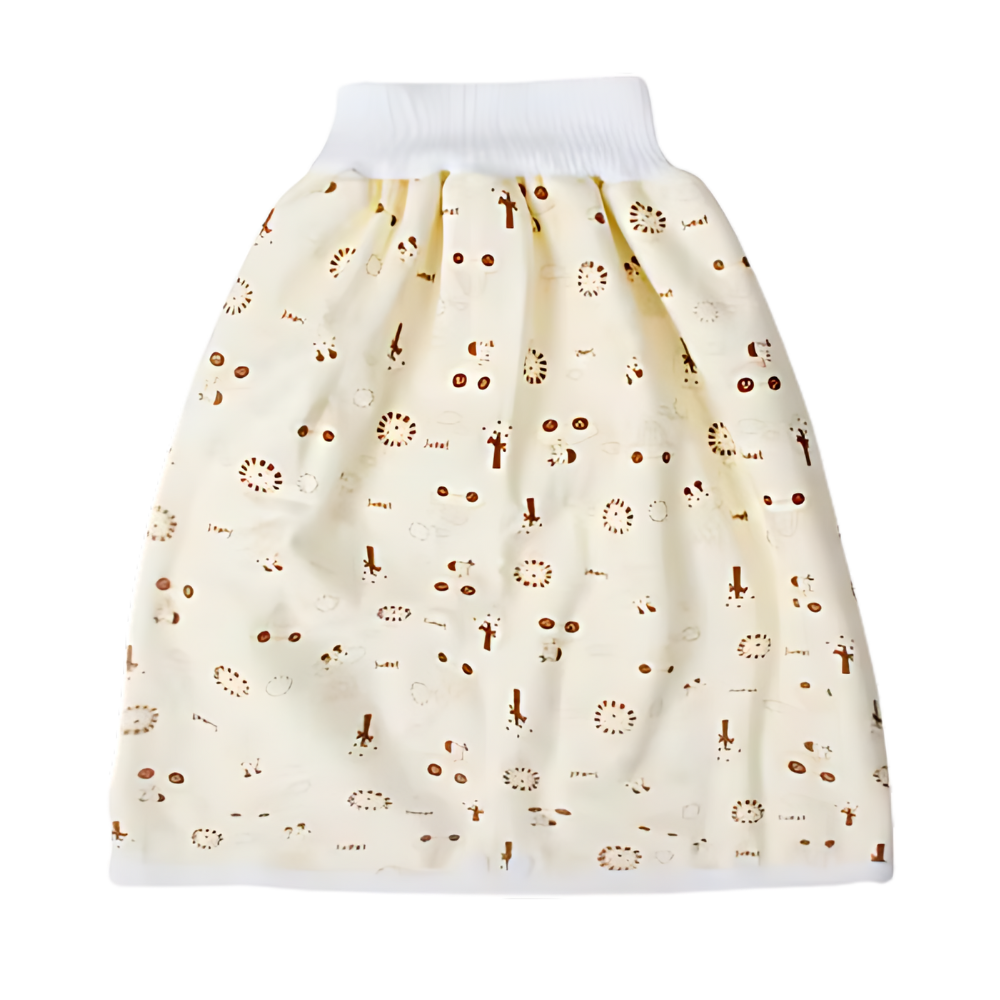 Fralda de pano lavável anti-fugas Gentle&Soft da Qmyliery, cor bege, para troca de bebê, resistente e confortável