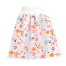 Fralda lavável anti-fugas Gentle&Soft da Qmyliery, modelo com design azul com passarinho, ideal para troca de bebê.
