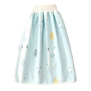 Fralda de pano lavável anti-fugas Gentle&Soft da Qmyliery, de cor azul com estampa de cacto, ideal para troca de bebê.