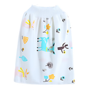 Fralda lavável anti-derrame Gentle&Soft Qmyliery para troca de bebê, com design azul e proteção contra vazamentos.