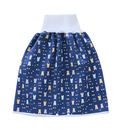 Fralda de pano lavável anti-derrame Gentle&Soft da Qmyliery, com estampa de boneca azul, ideal para troca de bebê.