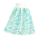 Fralda de bebê lavável Gentle&Soft da Qmyliery, antiderrapante e resistente a vazamentos, em tom azul com estampa suave.