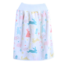Fralda de pano lavável anti-fugas Gentle&Soft da Qmyliery, para troca de bebê, com design azul e proteção contra vazamentos.