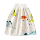 Fralda de tecido lavável anti-fugas Gentle&Soft da Qmyliery para troca de bebê, com estampa de crocodilo.