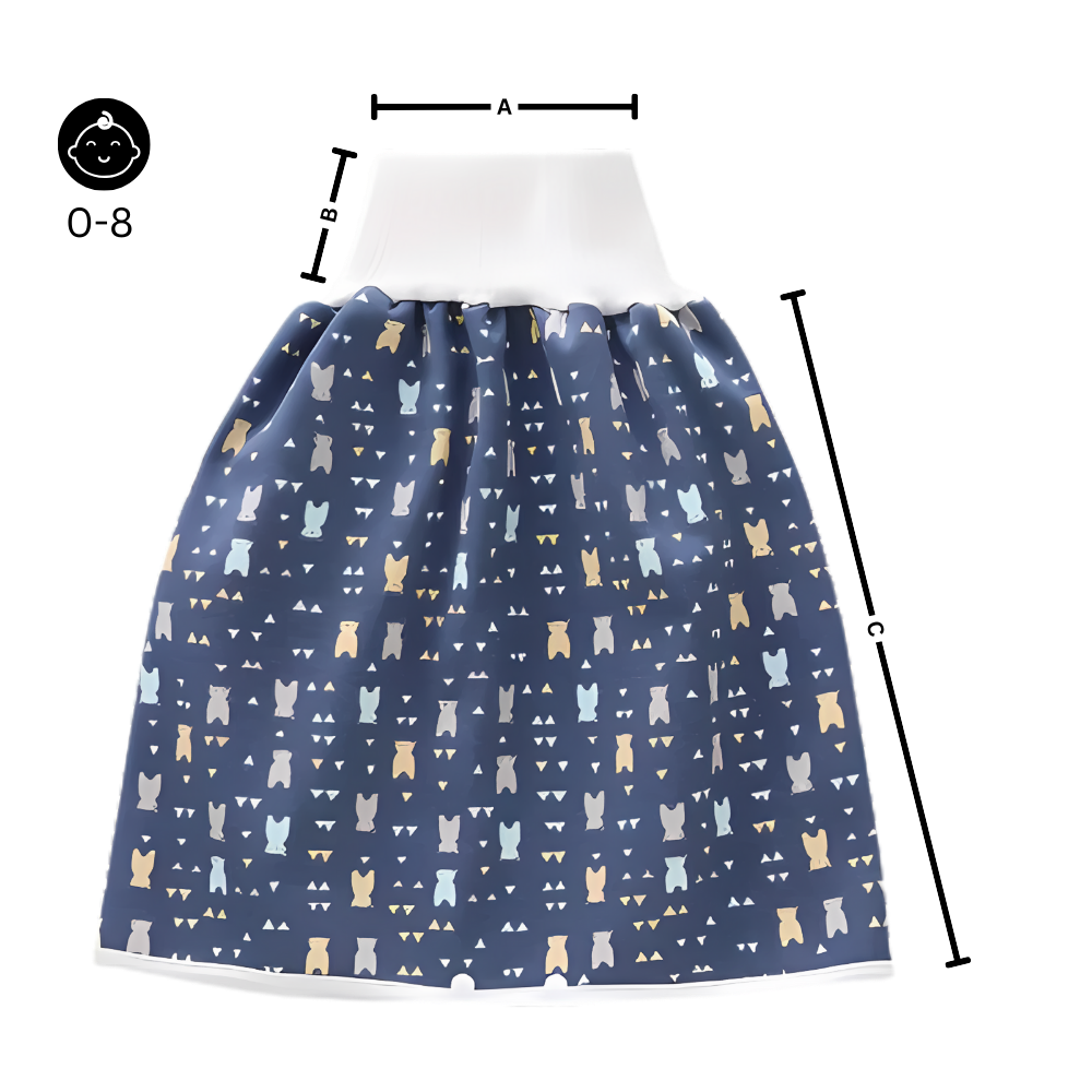 Fralda de pano lavável Gentle&Soft da Qmyliery, anti-fugas para troca de bebê, com design macio e resistente a vazamentos.