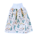 Fralda de pano lavável Gentle&Soft da Qmyliery, anti-fugas, com estampa de dinossauro para troca de bebê.