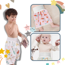 Fralda de tecido lavável anti-fugas Gentle&Soft da Qmyliery, ideal para troca de bebê, com proteção contra vazamentos e confortável.