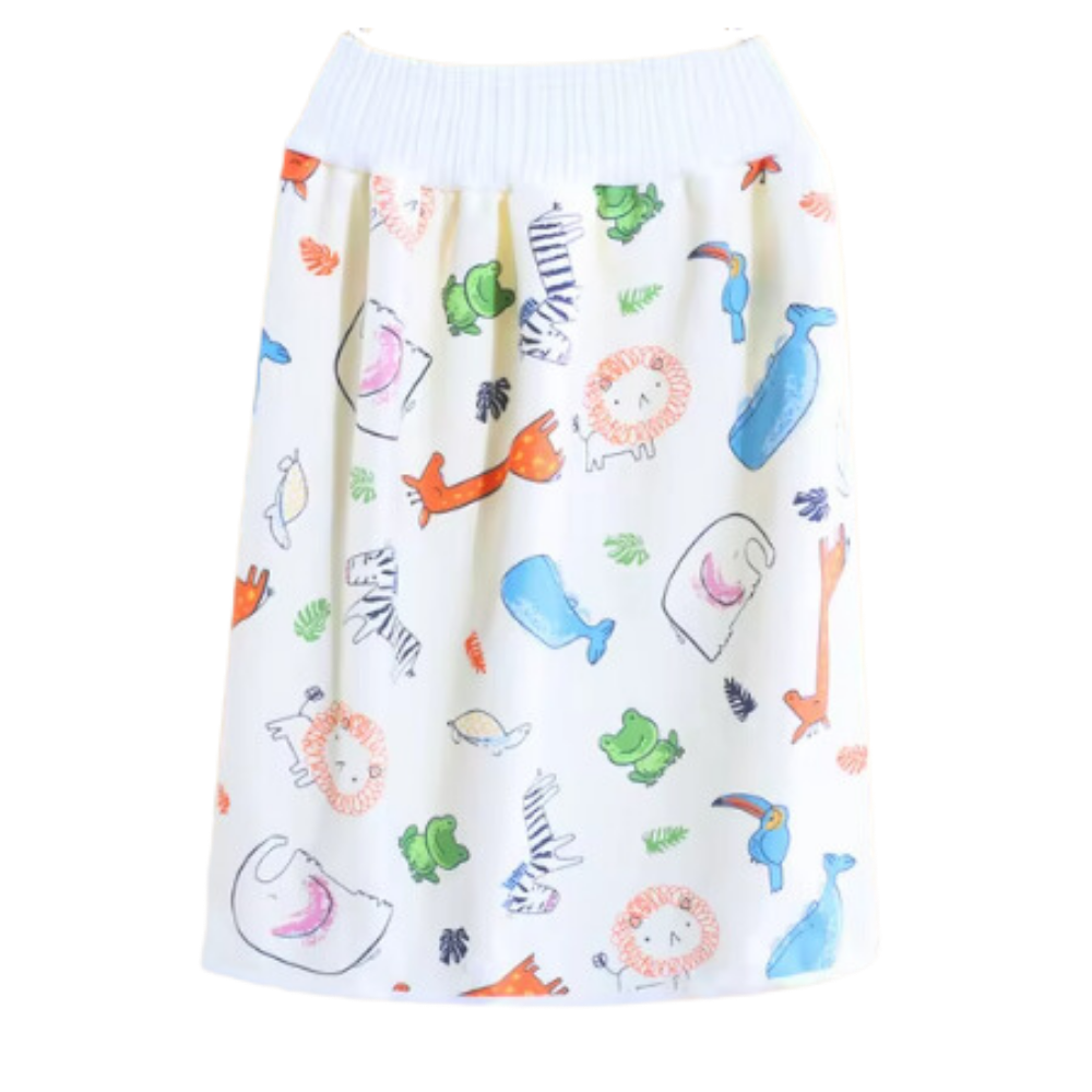 Fralda de pano lavável Gentle&Soft da Qmyliery, com estampa de girafa, anti-derrame, ideal para troca de bebê.