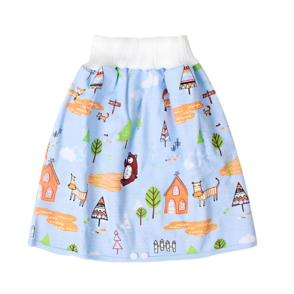 Fralda de pano lavável Gentle&Soft da Qmyliery para troca de bebê, com proteção anti-derrame e design confortável.