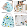 Fralda de pano lavável e à prova de vazamentos da Qmyliery, ideal para trocar o bebê com proteção e conforto.