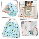 Fralda de pano lavável e à prova de vazamentos da Qmyliery, ideal para trocar o bebê com proteção e conforto.