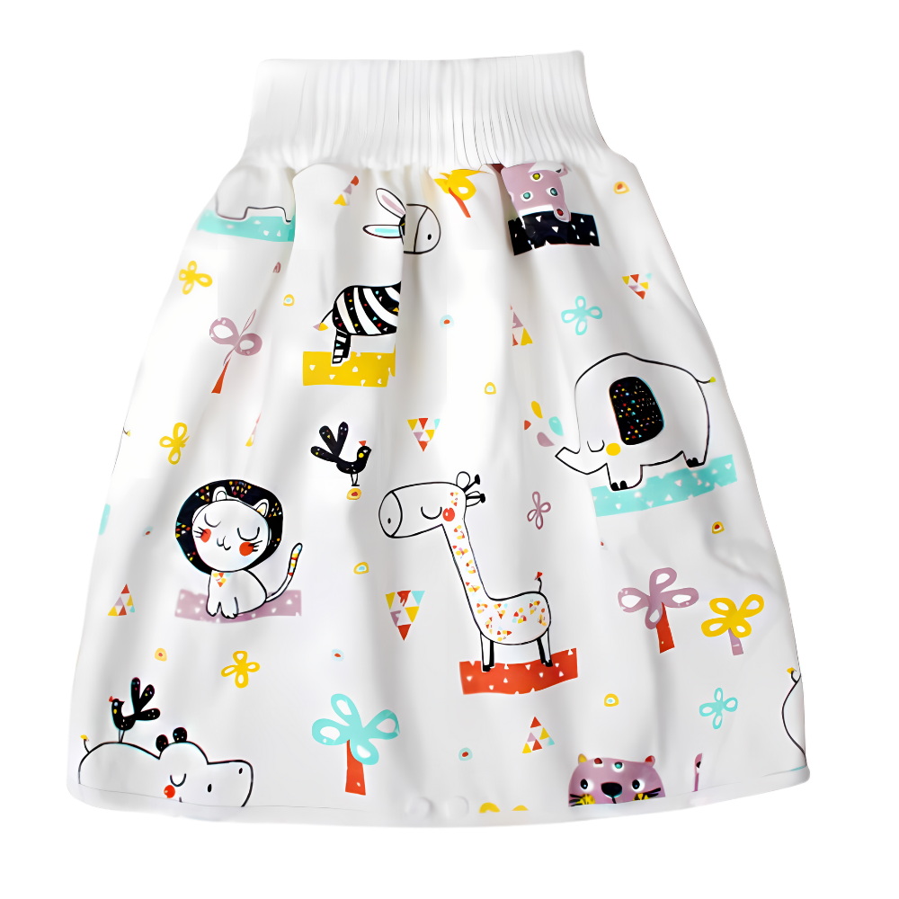 Fralda de bebê lavável e anti-fugas Gentle&Soft da Qmyliery com estampa de animais de estimação, para troca de bebê.