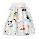 Fralda de bebê lavável e anti-fugas Gentle&Soft da Qmyliery com estampa de animais de estimação, para troca de bebê.