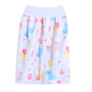 Fralda de pano lavável anti-fugas Gentle&Soft da Qmyliery com estampa de gato rosa, ideal para troca de bebê.