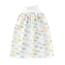 Fralda de pano lavável Gentle&Soft da Qmyliery, anti-fugas, para troca de bebê, com estampa de nuvem branca.