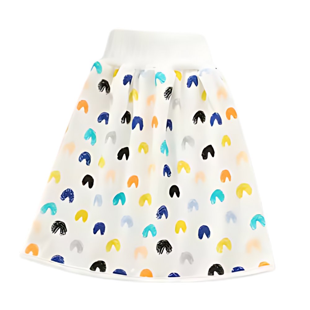 Fralda de pano lavável Gentle&Soft da Qmyliery, anti-fugas, para troca de bebê, com design colorido e confortável.