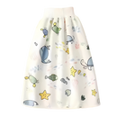 Fralda de pano lavável anti-fugas Gentle&Soft da Qmyliery, para troca de bebê, com design branco e confortável.