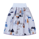 Fralda de pano lavável anti-fugas Gentle&Soft para troca de bebê, com estampa floresta inverno, da marca Qmyliery.
