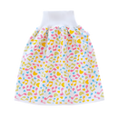 Fralda de pano lavável da Qmyliery, modelo Gentle&Soft, com proteção contra vazamentos, na cor amarela com estampa musical.