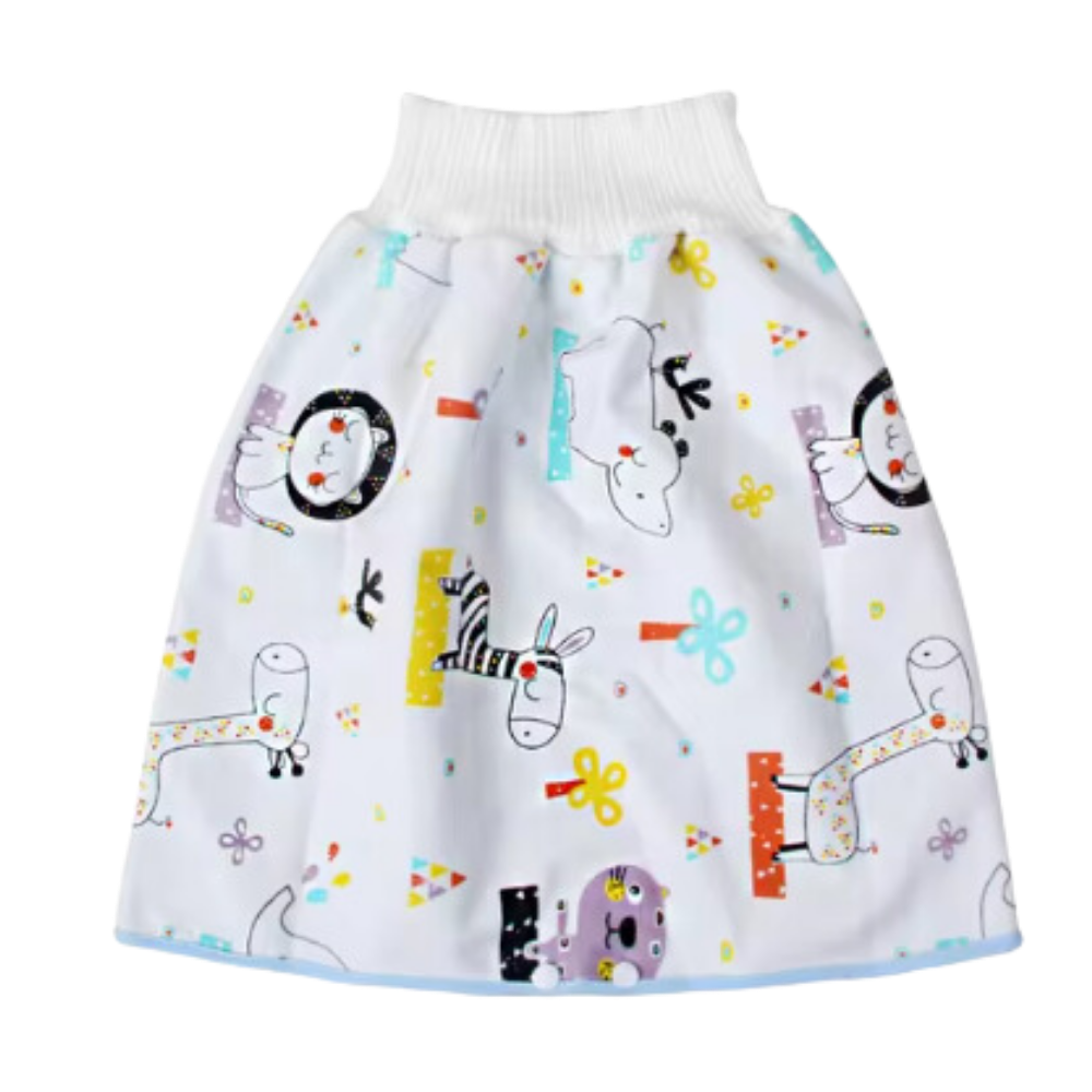 Fralda de pano lavável anti-fugas Gentle&Soft da Qmyliery com estampa de zebra, ideal para troca de bebê, resistente e confortável