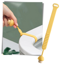 Conjunto de 2 elevadores de assento de banheiro em silicone amarelo da marca George, peças de reposição para instalação de vaso sanitário.